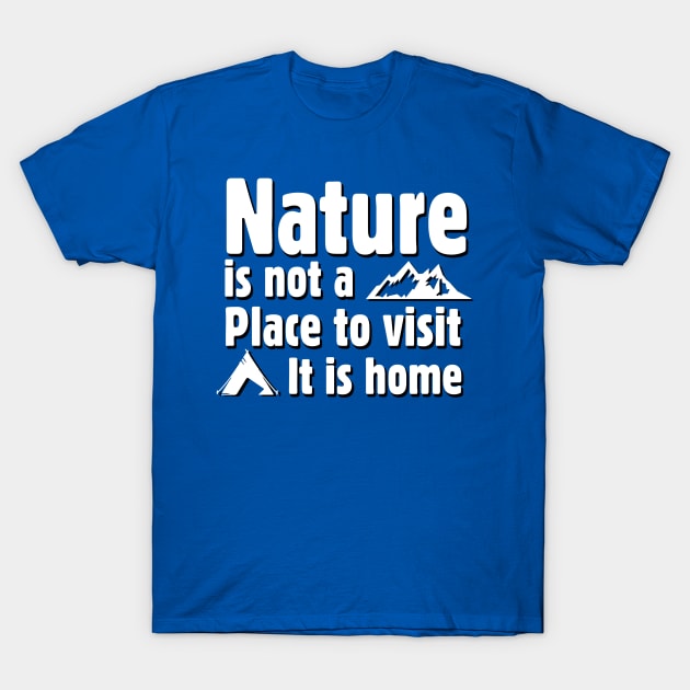 Hiking Nature Design T-Shirt by abbyhikeshop